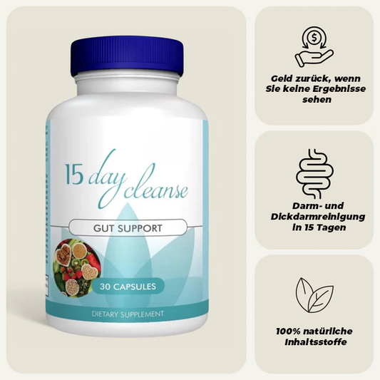 15 Tage Detox: Darm- und Dickdarmreinigung